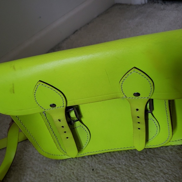 Cambridge satchel yellow fluoro 11" - Picture 2 of 4